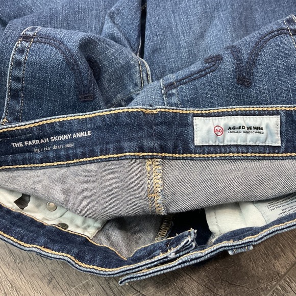 AG Adriano Goldschmied Farrah Skinny Ankle Jeans Women's Size 28R Medium Wash - Picture 6 of 7